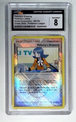 V1424: 2008: Felicity's Drawing: 98/106: Pokémon League Promo: CGC: 8: NM/MINT: 1401007593185